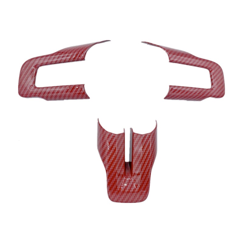 KDFUHRUI Steering Wheel Cover Trim for Ford Mustang Accessories 2015 2016 2017 2018 2019 2020 2021 2022 2023 - Image 1